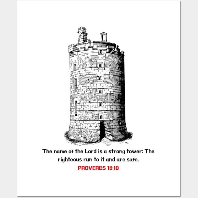 God is a Strong Tower Wall Art by SOCMinistries